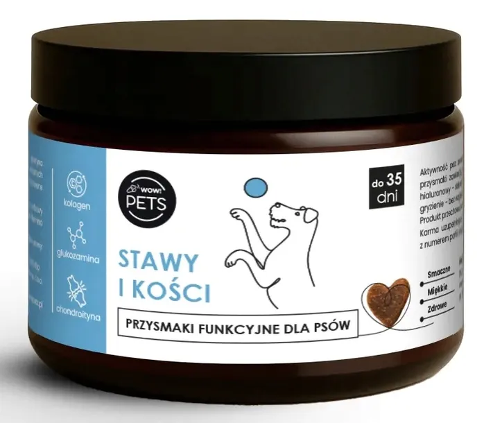 WOWPets Przysmak, Suplement na zdrowe Stawy i Kości dla PSA, 100 g