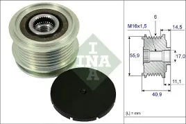 nowe-kolo-pasowe-alternatora-wolnobieg-ina-535-0012-10-audi-vw-seat-skoda