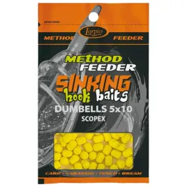 przyneta-lorpio-hook-baits-sinking-dumbells-5x10mm-scopex-20g