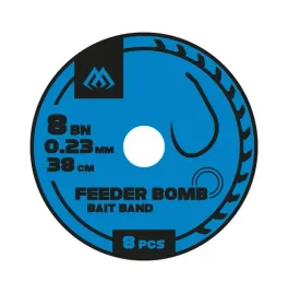 przypon-feeder-bomb-z-gumka-hak-bezzadziorowy-nr-12-018-mm-38-cm-mikad