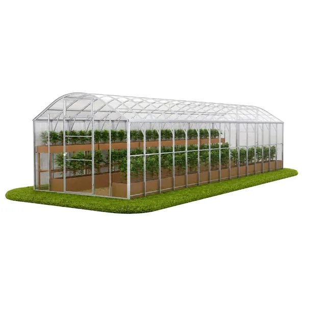 Szklarnia DOMEK PLUS z poliwęglanu wysoka 3x10m profile 40x20 ogrodowa 6mm