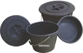 komplet-wiadro-21l-z-miska-9l-czarne-mistrall