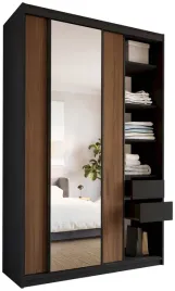 szafa-przesuwna-z-lustrem-150-cm-loft-max-z-polkami-szuflady-drazki-orzech