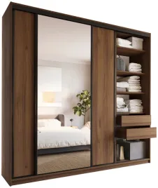 szafa-przesuwna-z-lustrem-250-cm-loft-max-z-polkami-szuflady-drazki-orzech