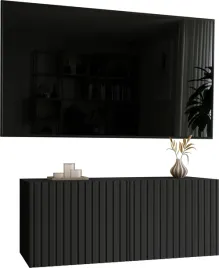 szafka-rtv-ryflowana-100-cm-lori-stolik-tv-wiszaca-czarna-2-drzwi-do-salonu