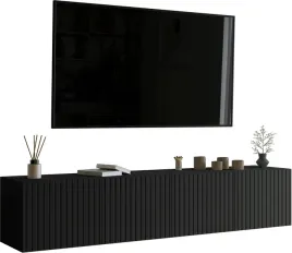 szafka-rtv-ryflowana-200-cm-lori-stolik-tv-wiszaca-czarna-4-drzwi-do-salonu