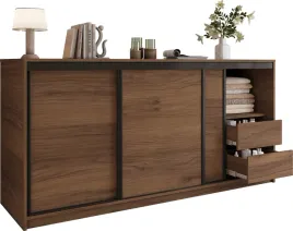 komoda-przesuwna-z-szufladami-200-cm-loft-orzech-z-drazkiem-na-wieszaki