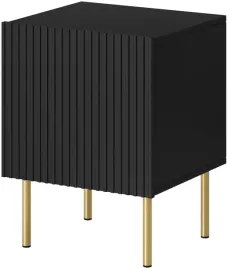 szafka-nocna-46-cm-pelio-do-sypialni-czarna-zlote-nozki-ryflowana
