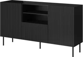 komoda-150-cm-pelio-czarna-szafka-salon-sypialnia-metalowe-nogi-ryflowana