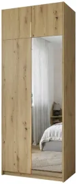 szafa-z-nadstawka-100-cm-asan-garderoba-z-lustrem-na-ubrania-dab-artisan