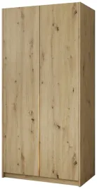 dwudrzwiowa-szafa-100-cm-asan-wysoka-na-ubrania-uchylna-zloty-uchwyt-drazek