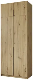 dwudrzwiowa-szafa-100-cm-asan-wysoka-z-nadstawka-na-ubrania-dab-artisan
