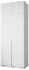 biala-szafa-z-nadstawka-100-cm-asan-na-ubrania-wysoka-polki-zloty-uchwyt