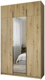 szafa-z-nadstawka-150-cm-asan-z-lustrem-na-ubrania-3-drzwiowa-dab-artisan