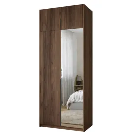 szafa-z-lustrem-100-cm-asan-wysoka-z-nadstawka-otwierana-garderoba-orzech