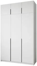 biala-szafa-150-cm-asan-z-nadstawka-otwierana-polki-garderoba-5-drzwiowa