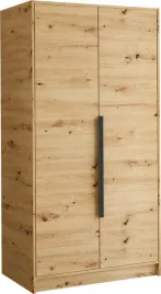 szafa-100-cm-lesto-dwudrzwiowa-z-polkami-i-drazkiem-do-sypialni-dab-artisan