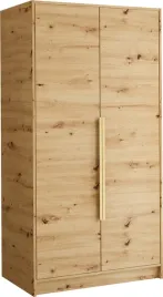 szafa-na-ubrania-100-cm-lesto-dwudrzwiowa-z-polkami-i-drazkiem-dab-artisan