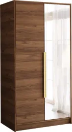 szafa-z-lustrem-100-cm-lesto-garderoba-na-ubrania-2-drzwiowa-zloty-uchwyt