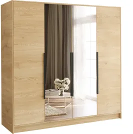 szafa-na-ubrania-200-cm-lesto-garderoba-z-lustrem-polki-dab-cremona