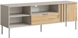 szafa-rtv-160-cm-rustica-na-nozkach-z-szuflada-i-polkami-dab-artisan-bez