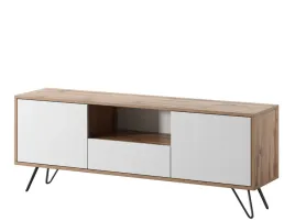 szafka-rtv-137-cm-dwudrzwiowa-luvero-dab-wotan-bialy