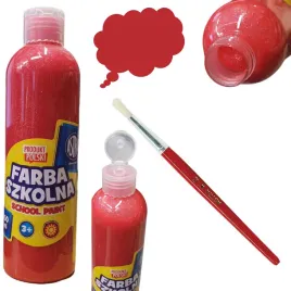 astra-farba-farby-plakatowe-w-butelce-czerwona-brokatowa-250ml