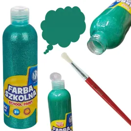 astra-farba-farby-plakatowe-w-butelce-zielona-brokatowa-250ml
