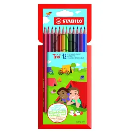 stabilo-kredki-trojkatne-trio-12-kolorow