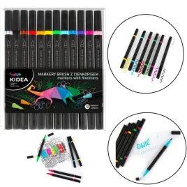 kidea-markery-pisaki-flamastry-brush-pedzelkowe-z-cienkopisem-12-kol
