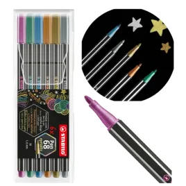 stabilo-flamastry-pen-68-metallic-6-kolorow