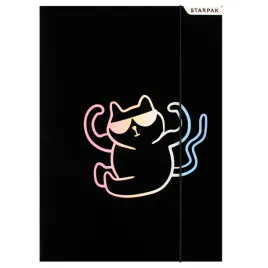 teczka-z-gumka-a4-kitty-black-starpak