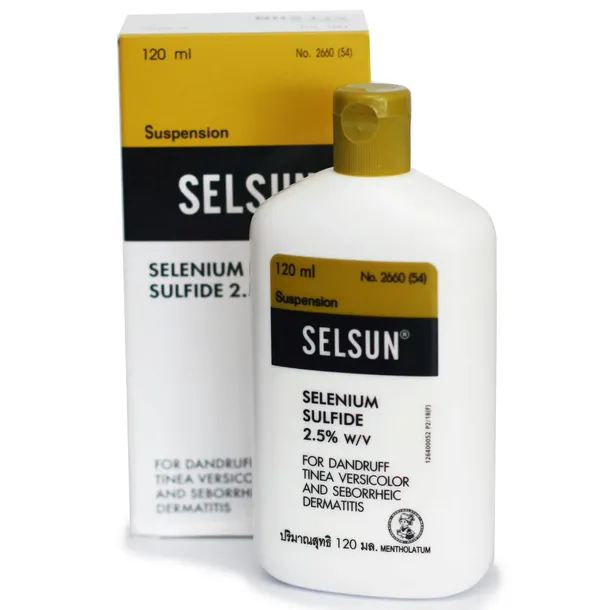 Selsun Tajlandia 2,5% Szampon Przeciwłupieżowy Łuszczyca ŁZS 120 ml