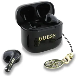 sluchawki-tws-guess-glossy-effect-printed-classic-logo-and-charm-czarny