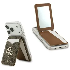 portfel-z-lusterkiem-guess-4g-stand-and-mirror-magsafe-brazowy