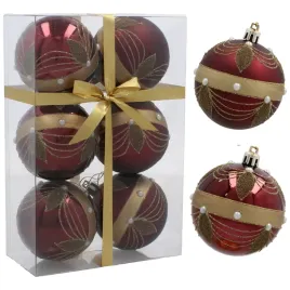 bombki-choinkowe-burgundowe-wstega-z-liscmi-7cm-kpl-6-szt
