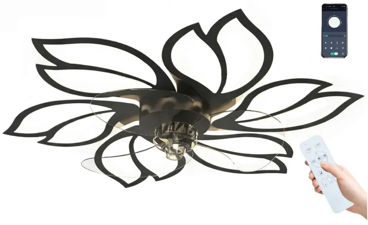 LAMPA PLAFON ŻYRANDOL WENTYLATOR WIATRAK LED PILOT FLOWER 72W