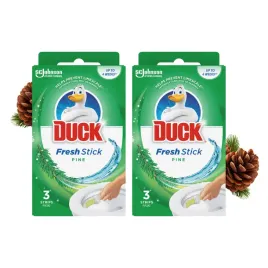 2x-duck-fresh-stick-pine-zelowe-paski-do-toalety-odswiezajacy-zapach-3-szt