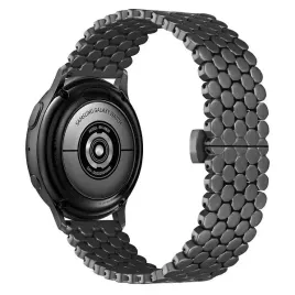 beline-pasek-watch-22mm-metal-honeycomb-czarny-black-box