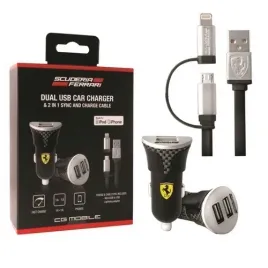 ferrari-ladowarka-febcccbunbk-2w1-mfi-lightning-micro-usb-czarna-black