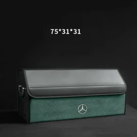 skorzany-organizer-do-bagaznika-logo-mercedes-75-31-31zamszowa-zielon
