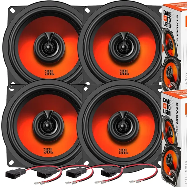 JBL 52F MOCNE GŁOŚNIKI 13cm DACIA LOGAN DUSTER SANDERO PRZÓD + TYŁ 320 WATT