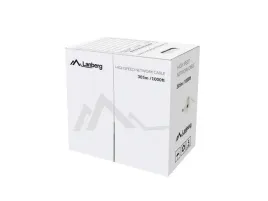kabel-utp-lanberg-kat-5e-305m-drut-cu-zolty-fluke-passed
