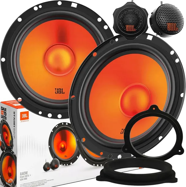 JBL MOCNE GŁOŚNIKI BASOWE 165mm RENAULT MASTER TRAFIC PRZÓD +TWEETERY