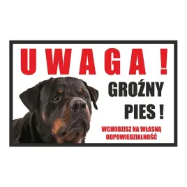 tabliczka-uwaga-grozny-pies-rottweiler