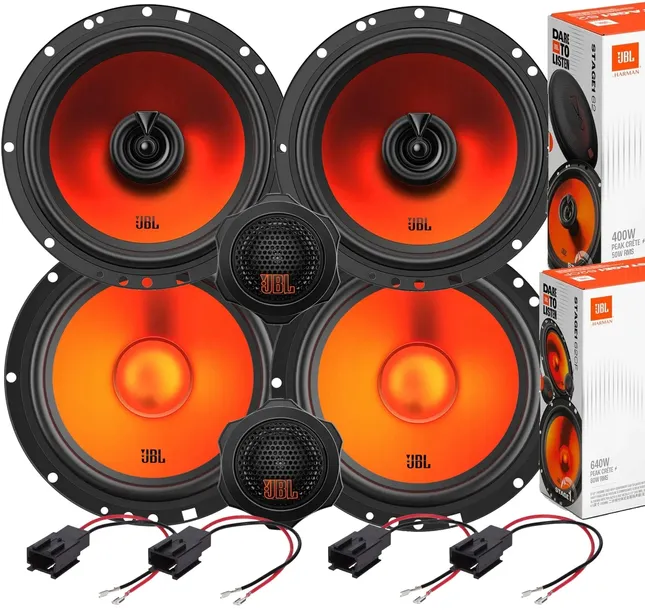 JBL MOCNE GŁOŚNIKI PEUGEOT 407 SW CITROEN C4 C5 PICASSO PRZÓD+TYŁ +TWEETERY