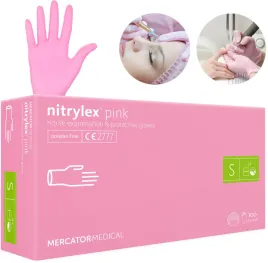 rekawice-mercator-medical-nitrylex-pink-s-100-sztuk-rozmiar-7-s-50-par