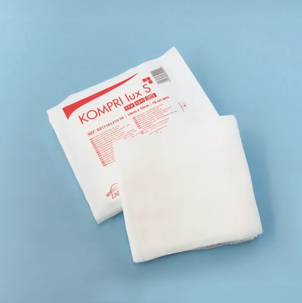 Kompresy gazowe jałowe ZARYS 10 cm x 10 cm 10szt.