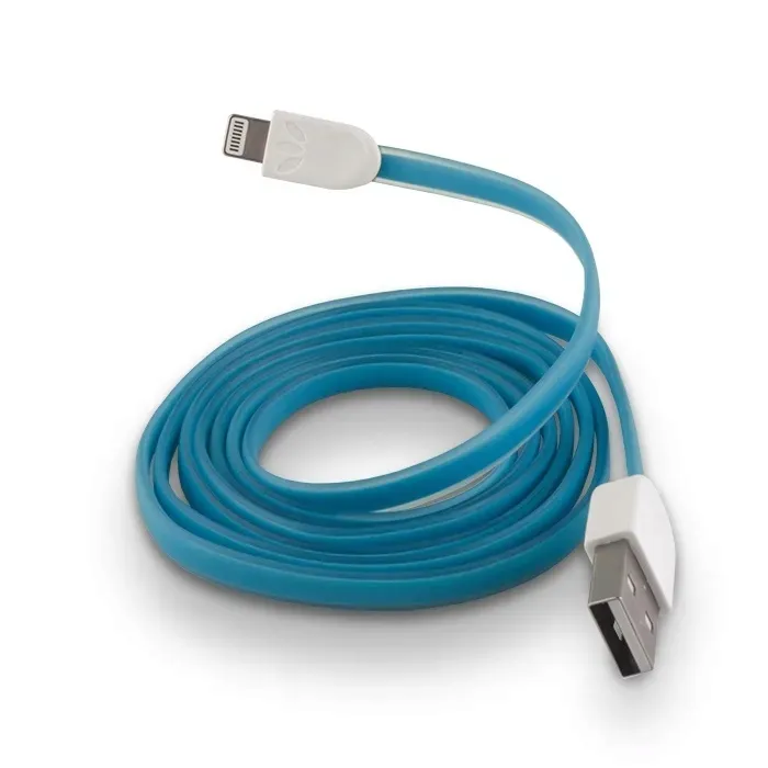 silikonowy-plaski-kabel-do-iphone-5s-niebieski-stan-nowy