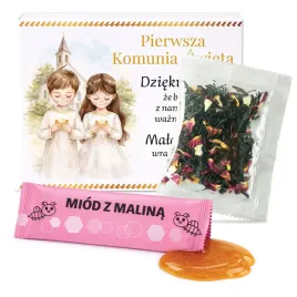 podziekowanie-dla-gosci-upominek-komunia-chrzest-zestaw-miod-herbata-nadruk